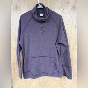 Eastern Mountain Sports Cinch Cowl Neck Pullover Sweater Womens X-Large Purple